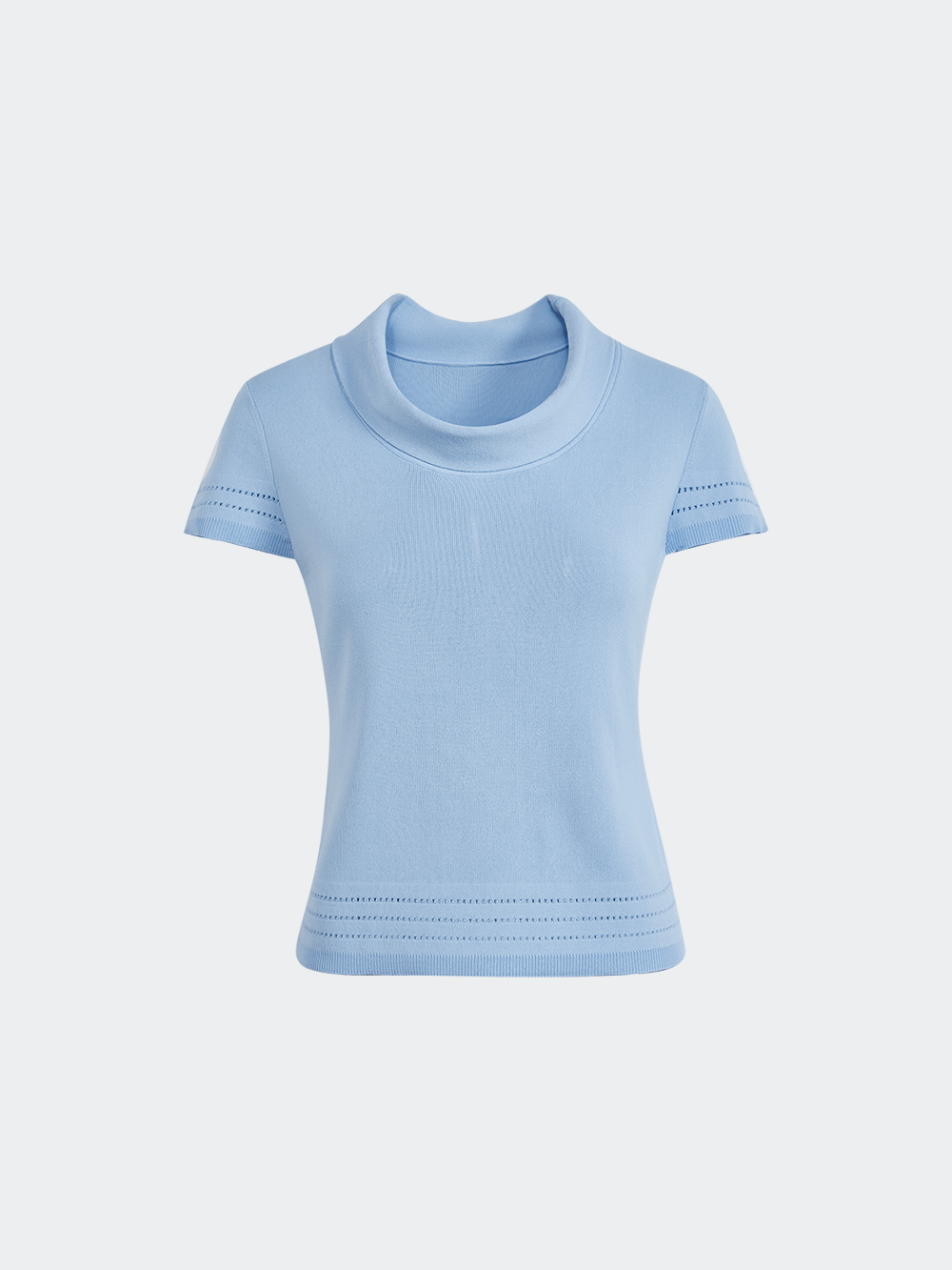 Cowl Neck Knit Top