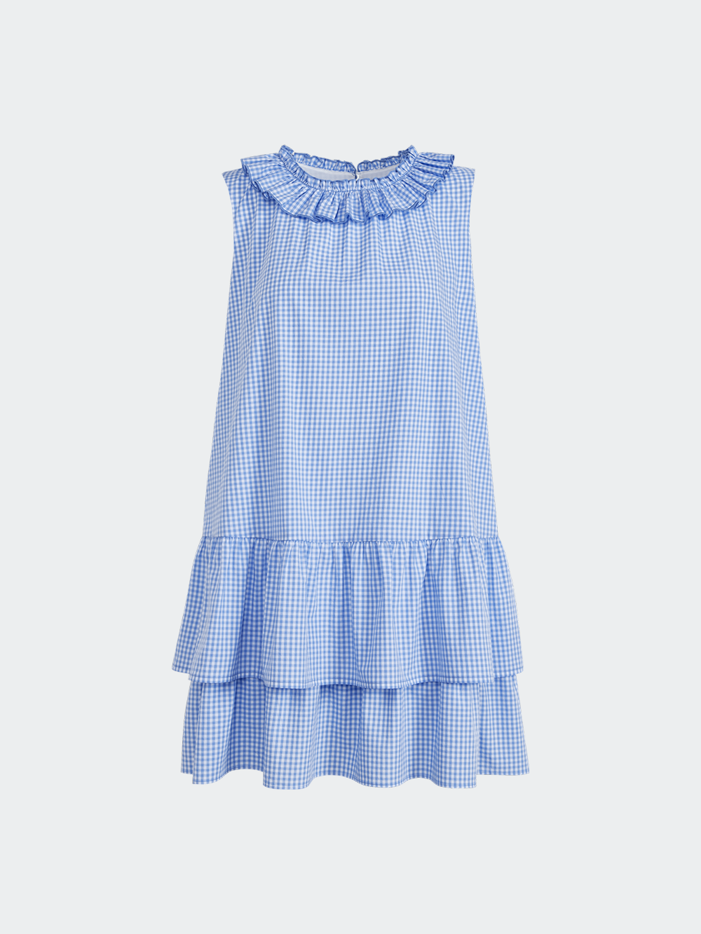 Gingham Tiered Ruffle Dress