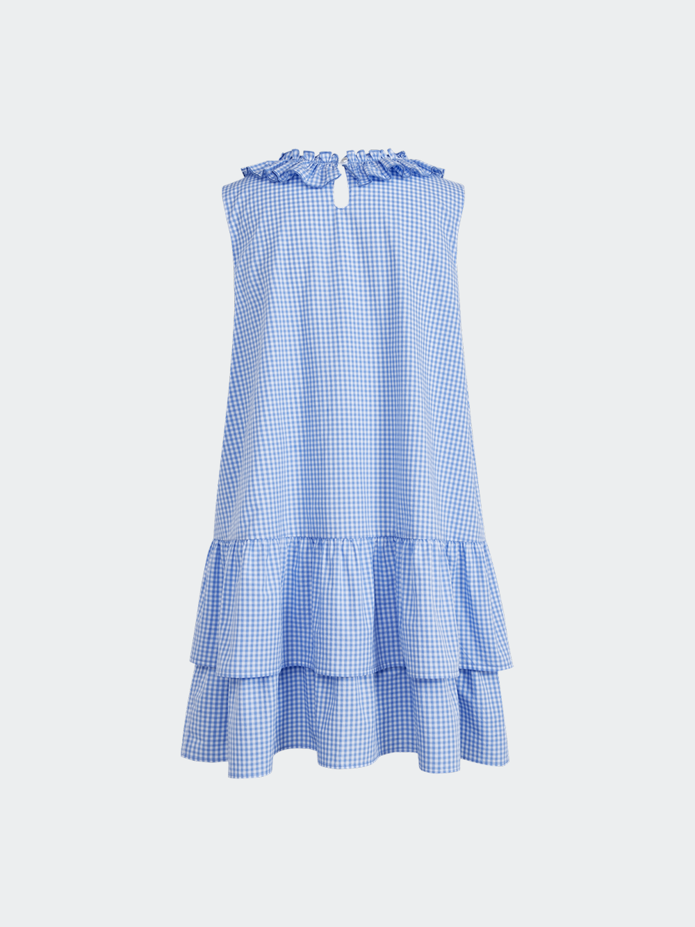 Gingham Tiered Ruffle Dress