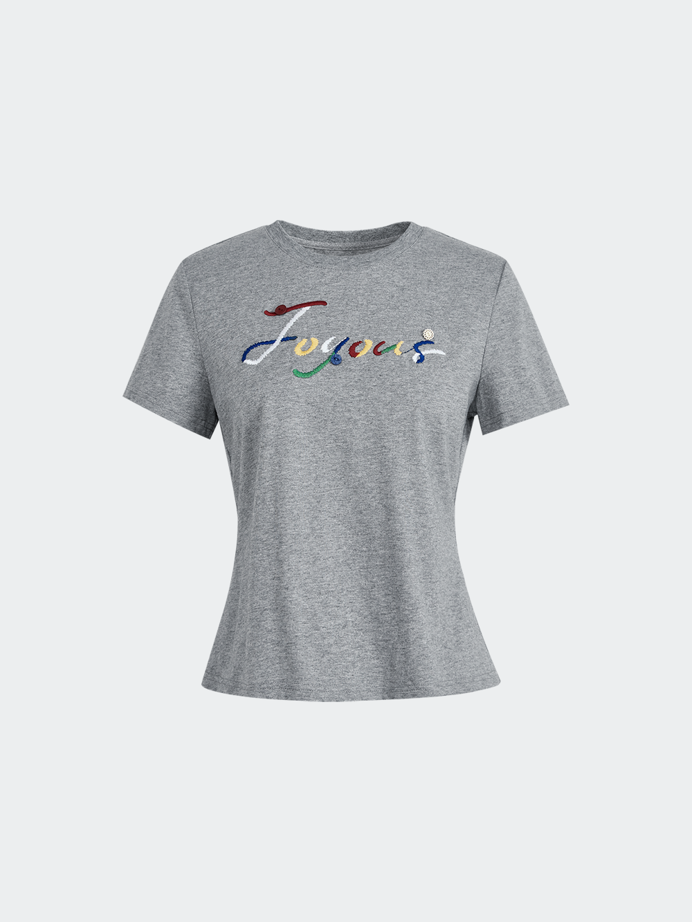 Embroidered Short Sleeve Top