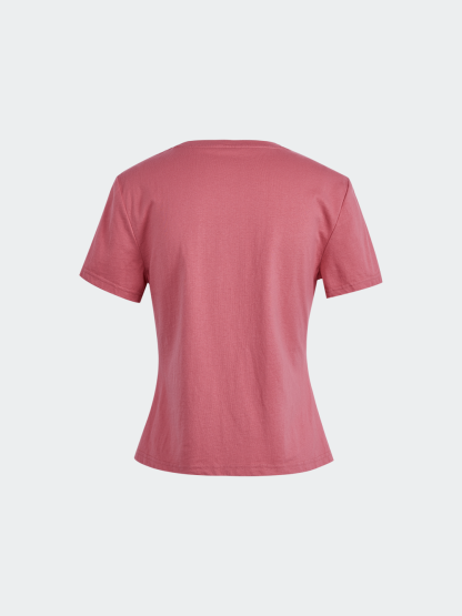 Embroidered Short Sleeve Top
