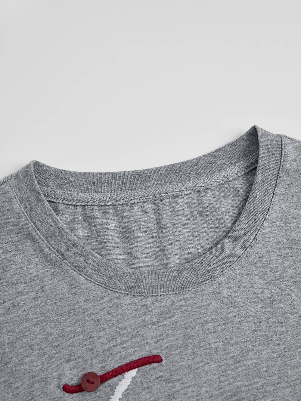 Embroidered Short Sleeve Top