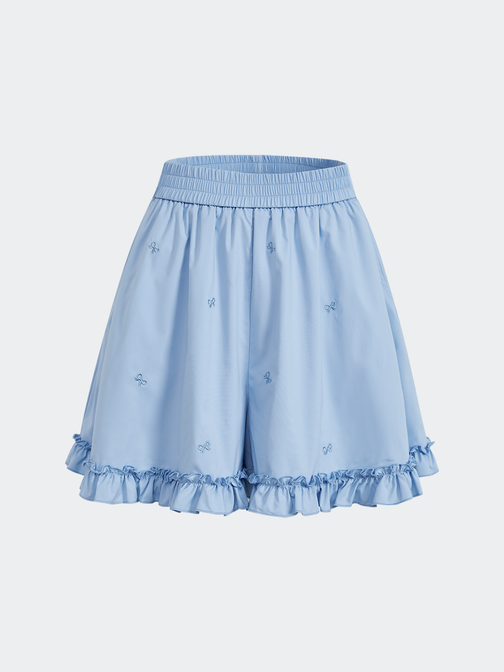 Elastic Waist Bow Shorts