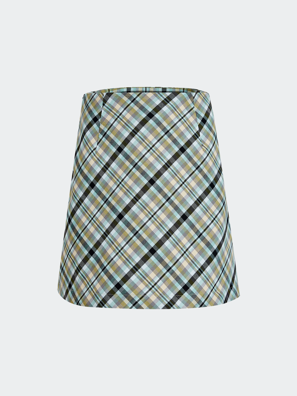 A-line Plaid Mini Skirt