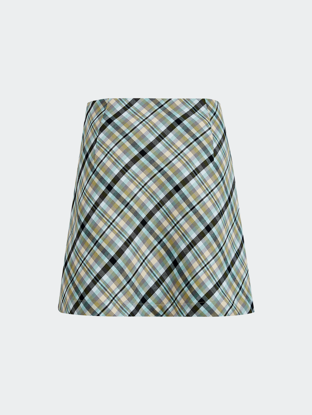 A-line Plaid Mini Skirt