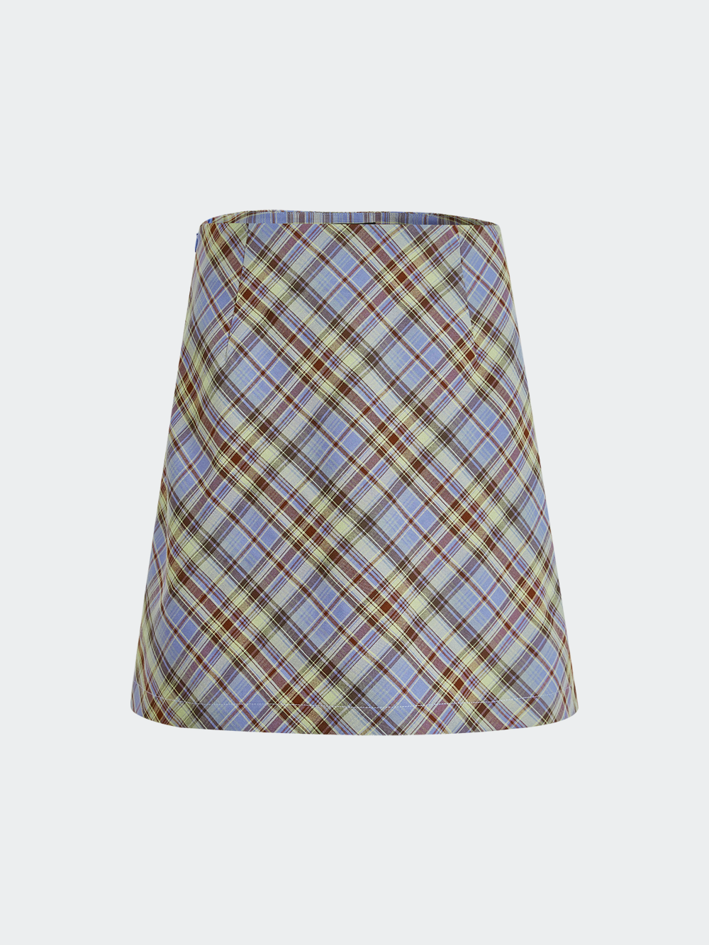A-line Plaid Mini Skirt