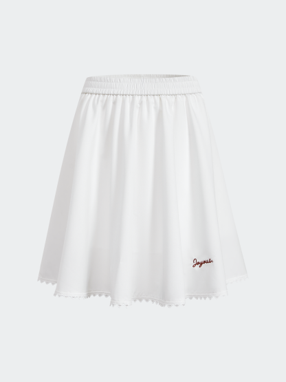 Elastic Waist Mini Skirt