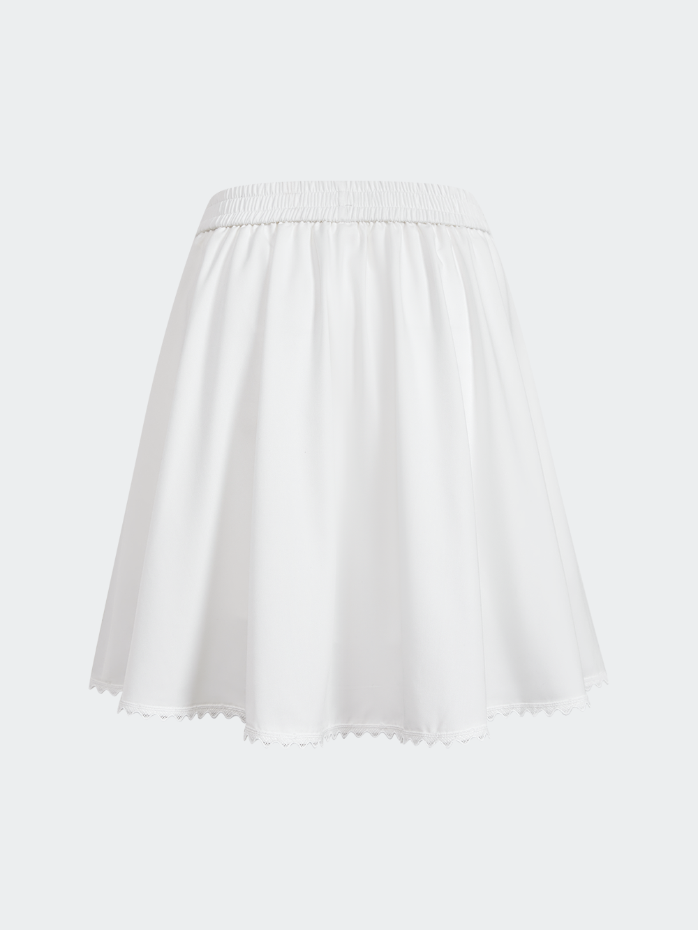 Elastic Waist Mini Skirt