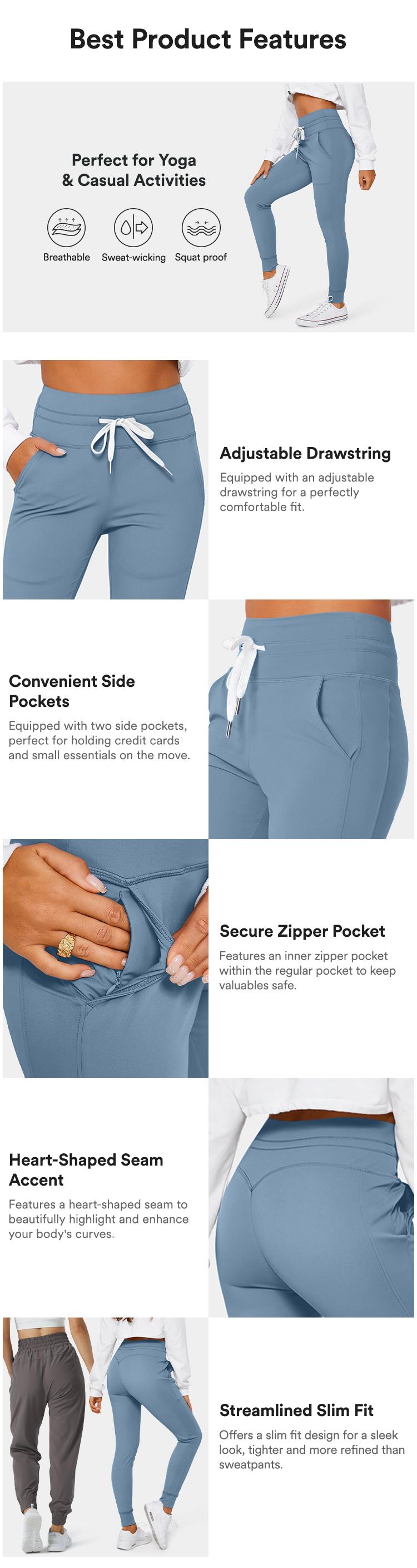 Halara Softlyzero Plush High Waisted Drawstring Side Pocket Plain Full Length Joggers