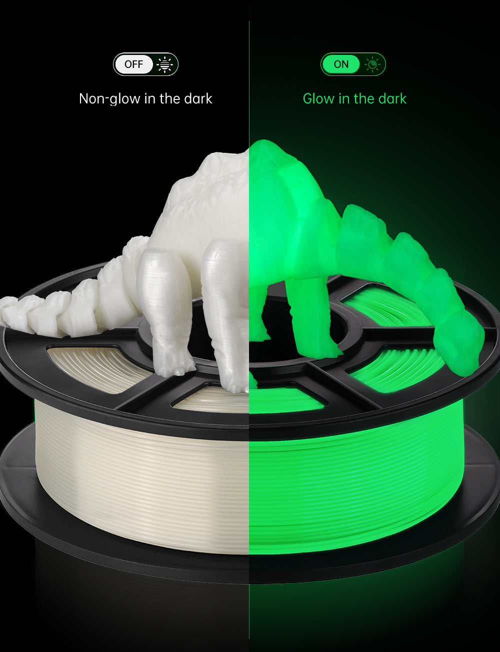 Anycubic PLA Filament - Longlasting Glowing Effect