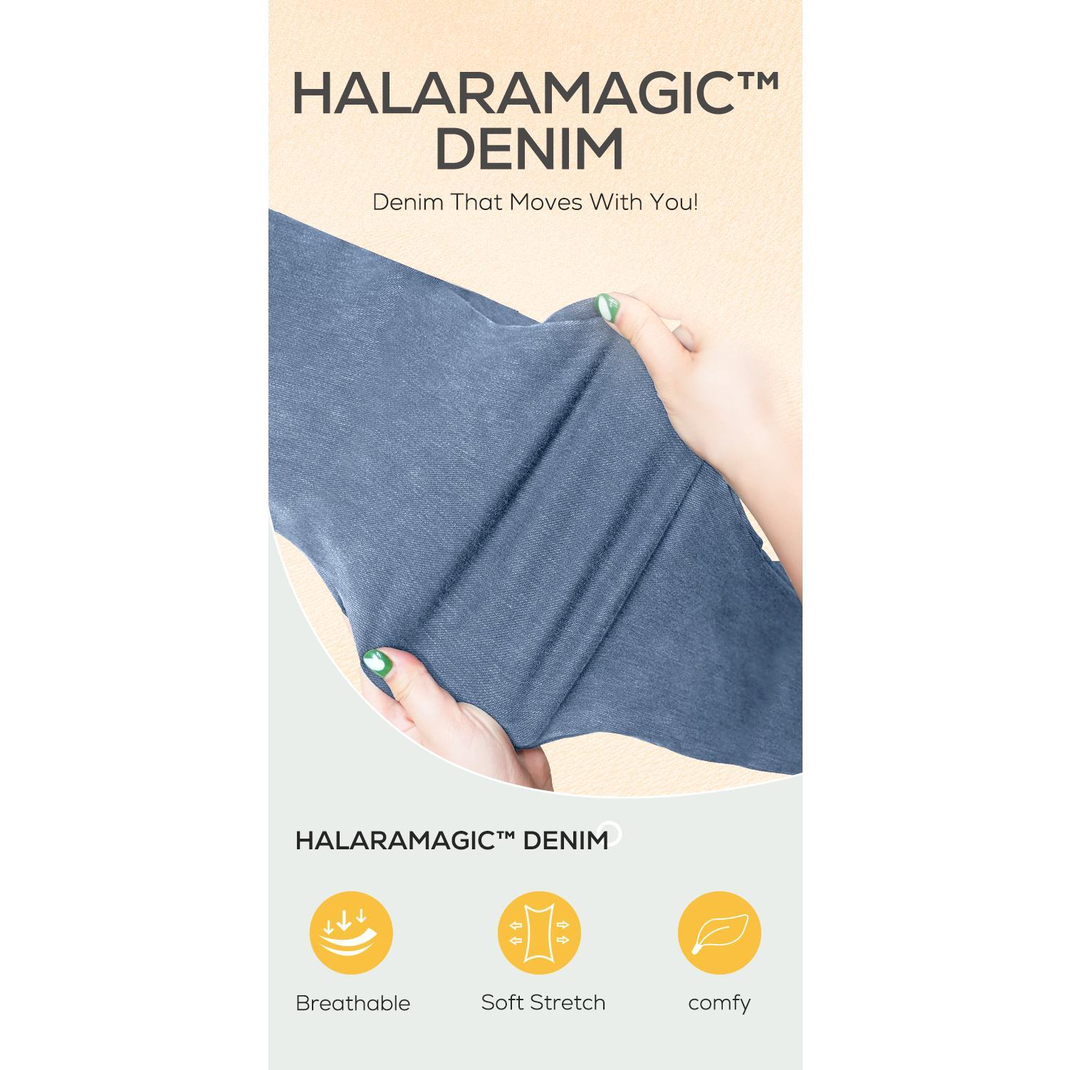 Halara Flex Mid Rise Pockets Straight Leg Casual Cargo Jeans