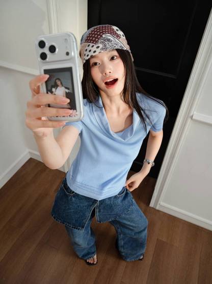 Cowl Neck Knit Top