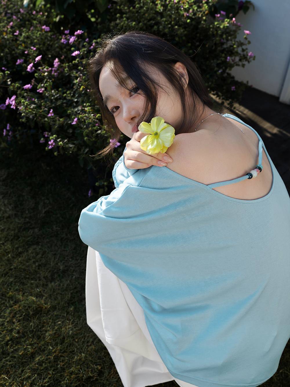 Asymmetric Long-Sleeve Top
