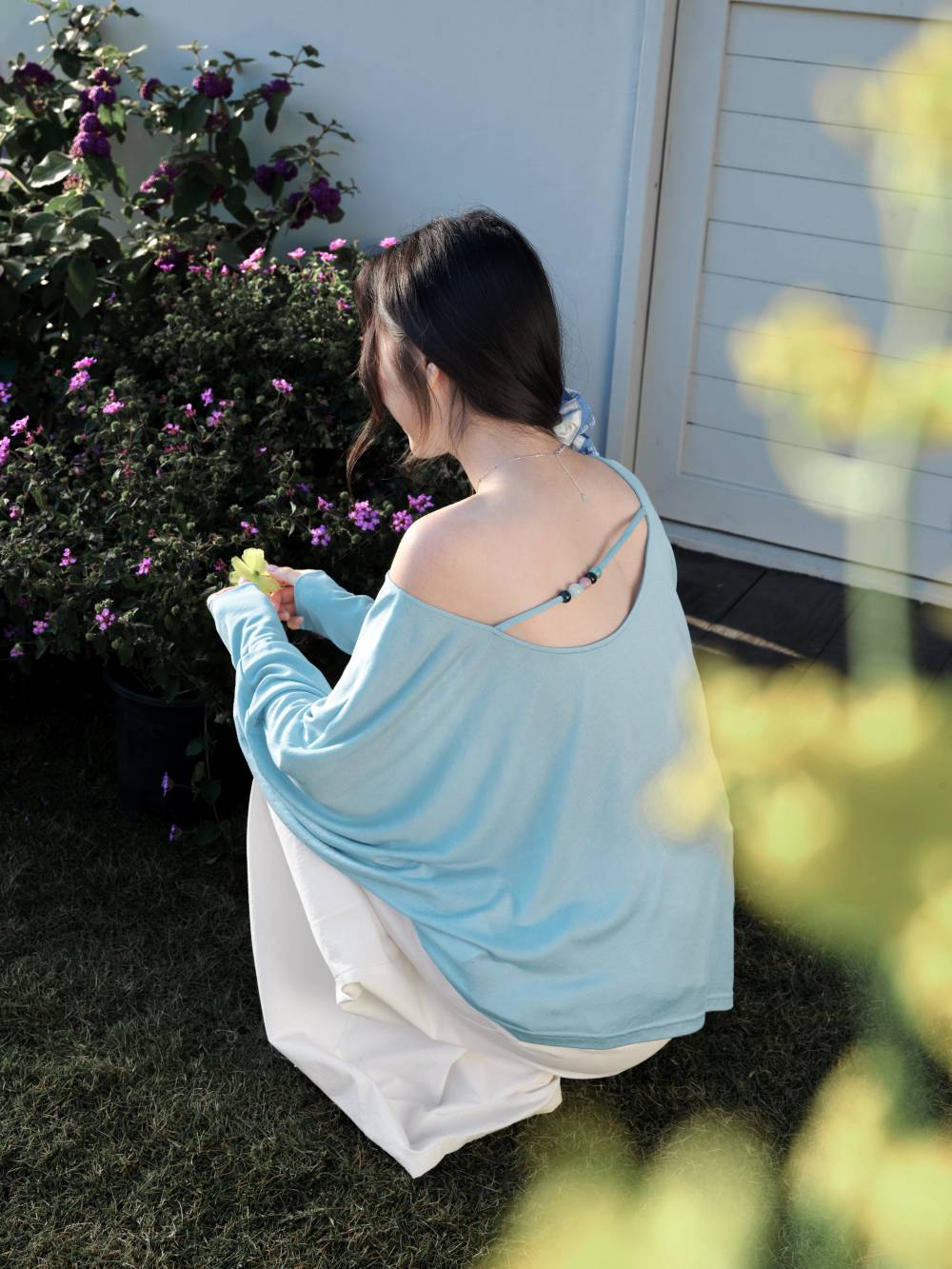 Asymmetric Long-Sleeve Top