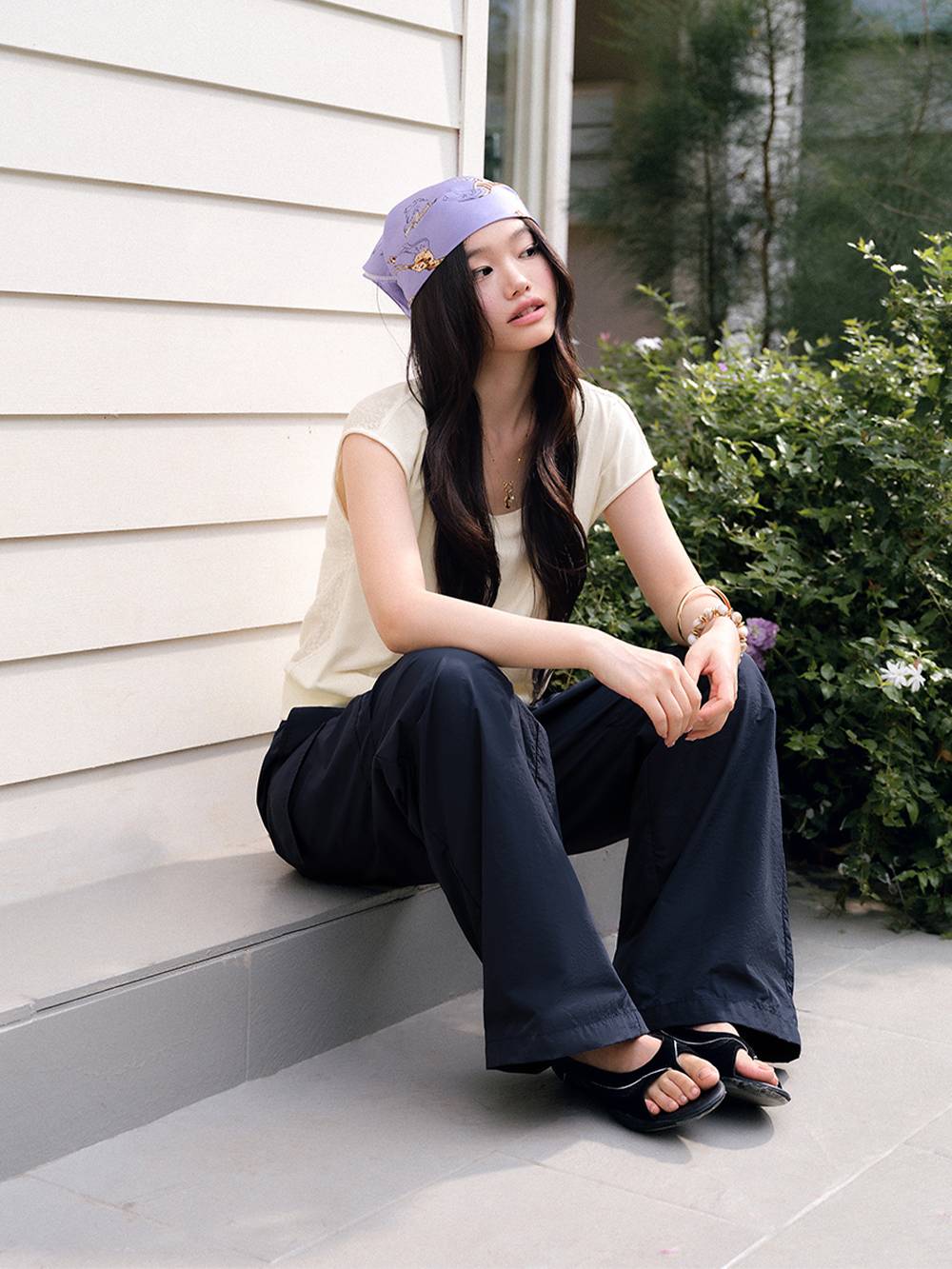 Elastic Waist Cargo Pants