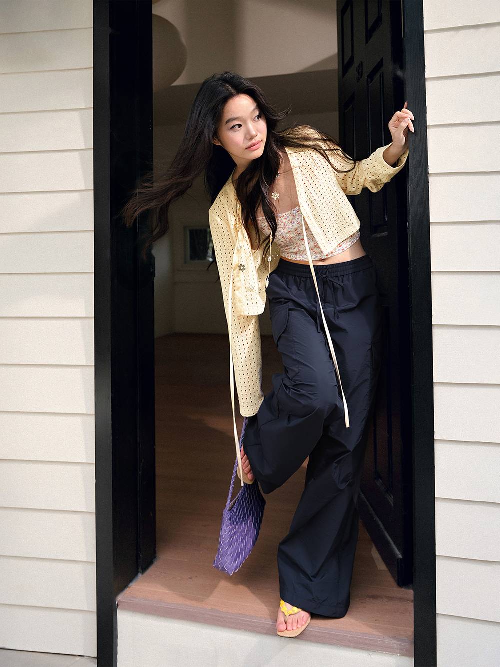 Elastic Waist Cargo Pants