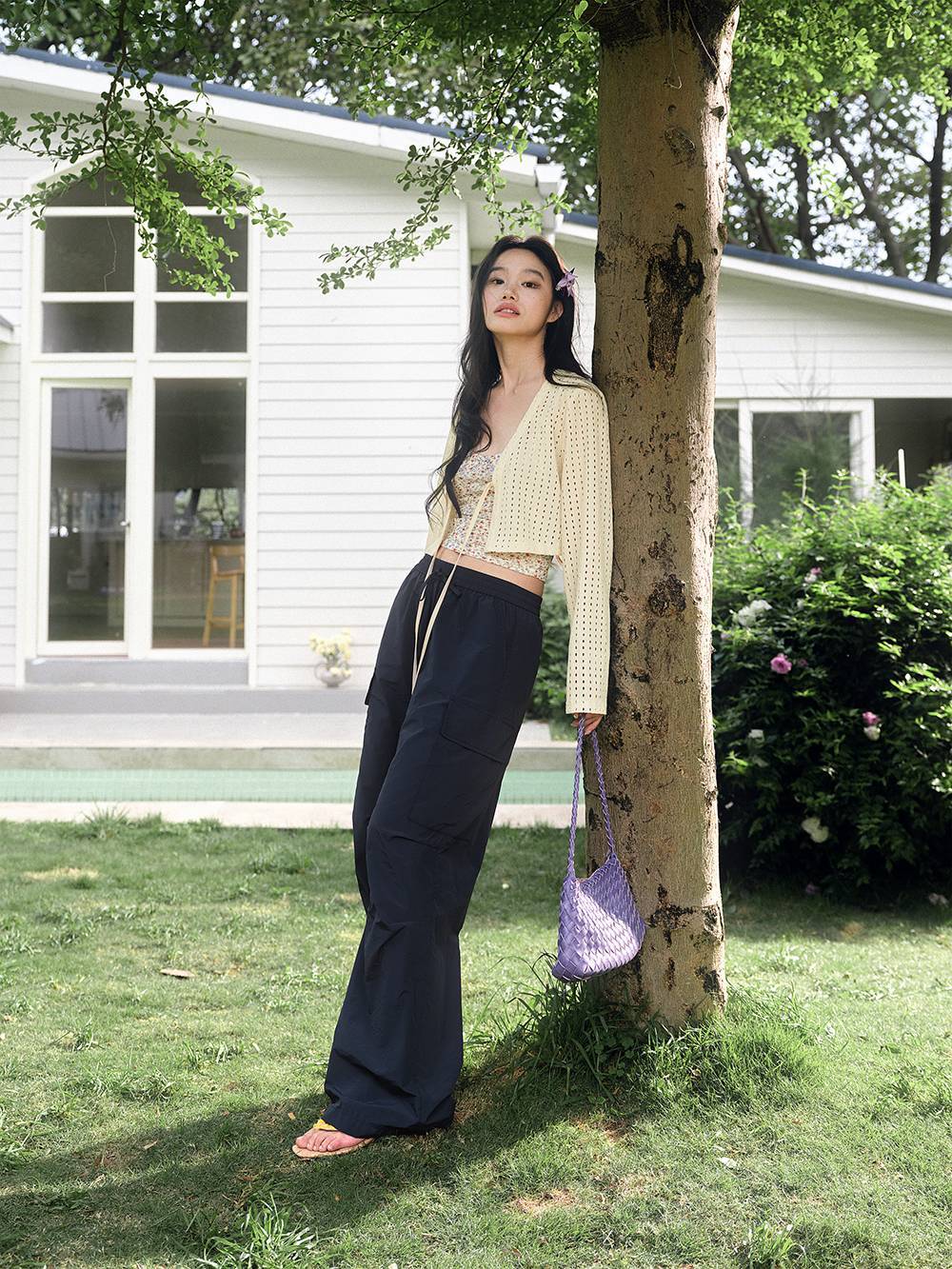 Elastic Waist Cargo Pants