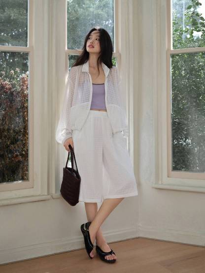 Wide Leg Cropped Pants