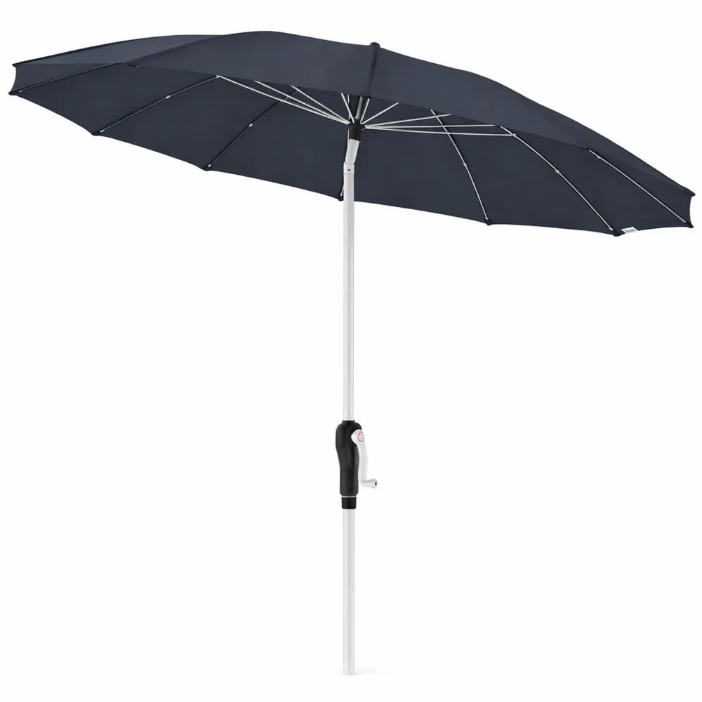 Parasol inclinable en aluminium pour jardin 250 cm - Anthracite