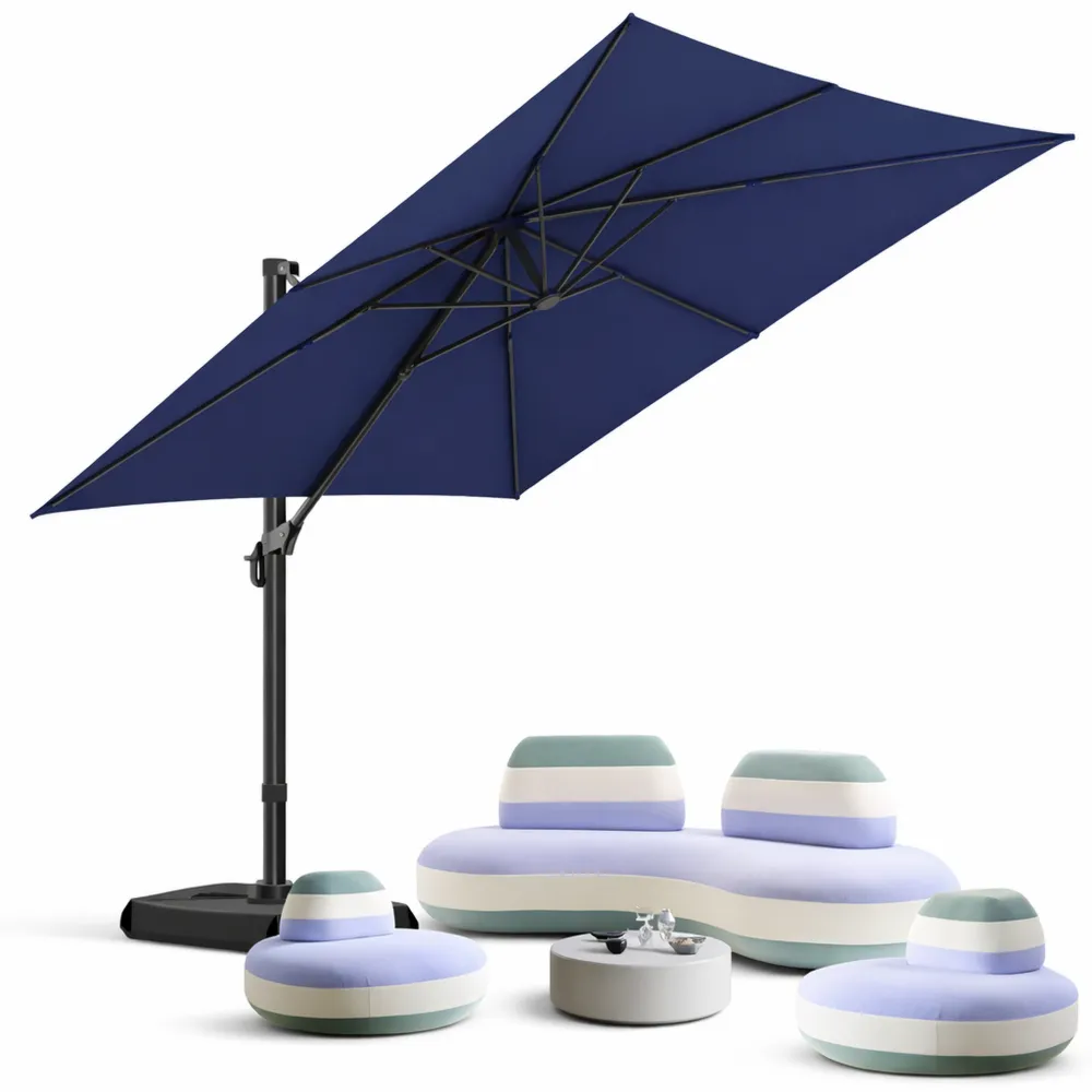 Parasol de jardin carré 3 x 3 m