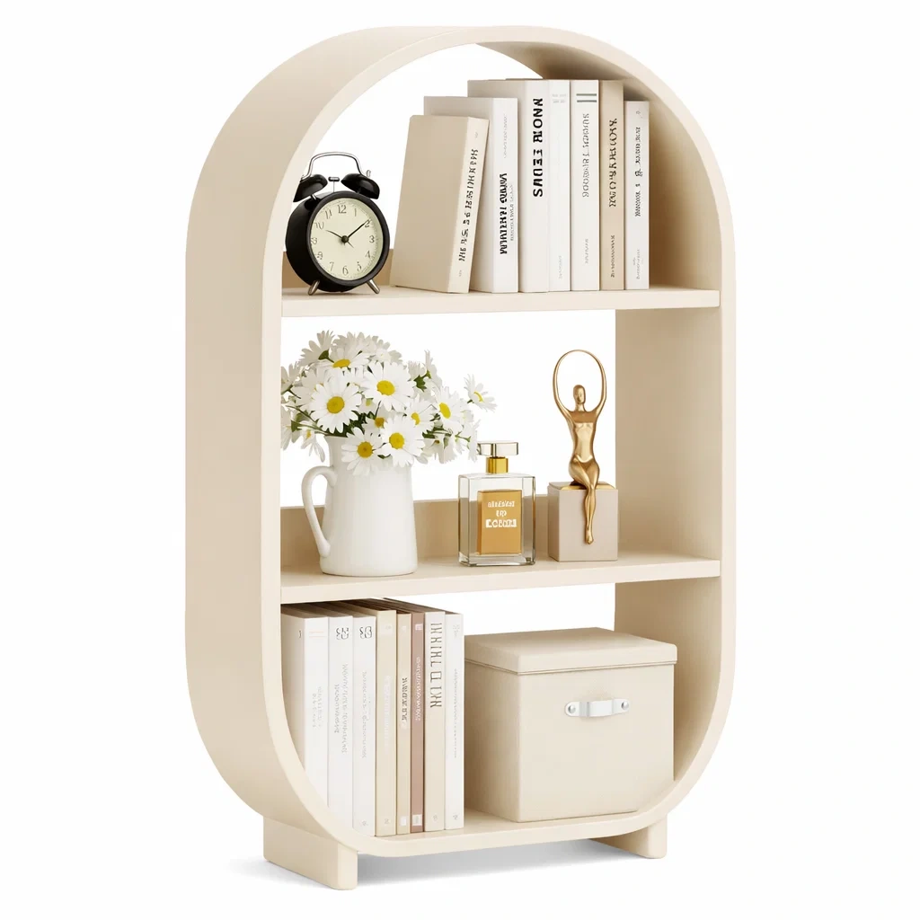 Modern Arched Decorative Bookshelf-Hemsleyra
