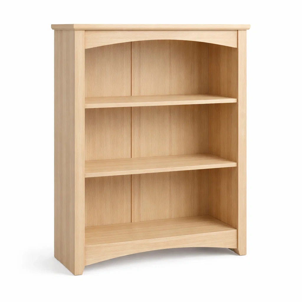 Classic Wooden Three Tier Bookcase-Hemsleyra