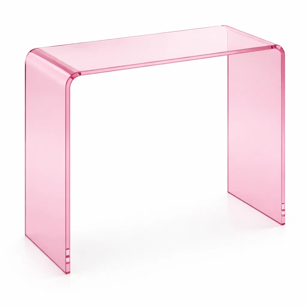Transparent Acrylic Side Table-Hemsleyra