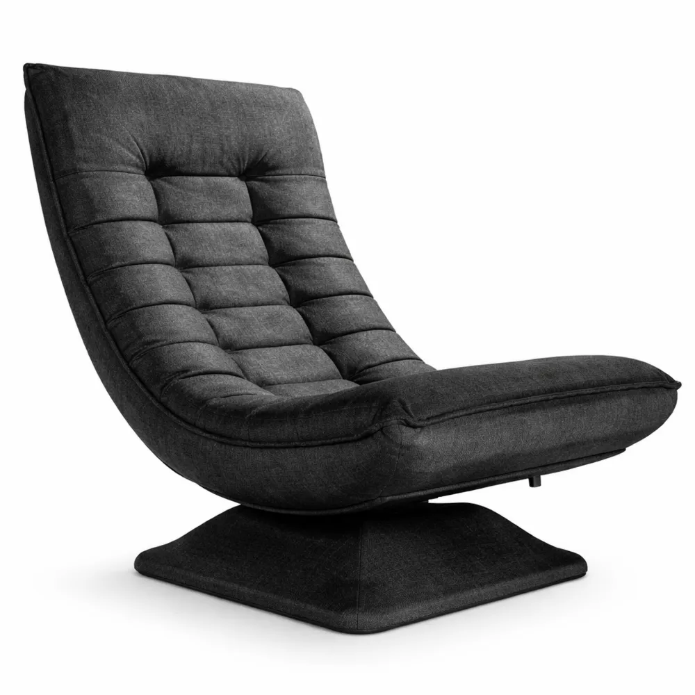 Fauteuil de Gaming Pivotant Confortable Noir 360°