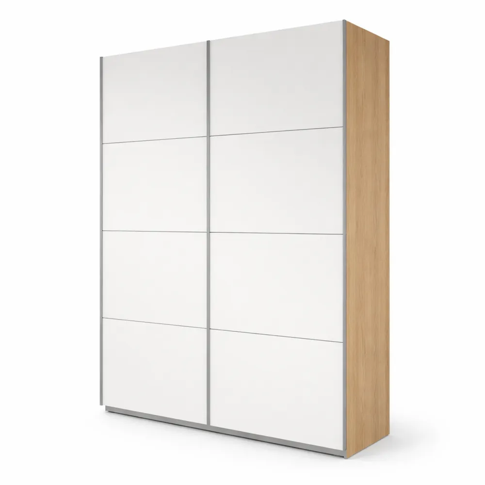 Armoire à Chaussures en Chêne Sonoma avec Portes Coulissantes et Accessoires