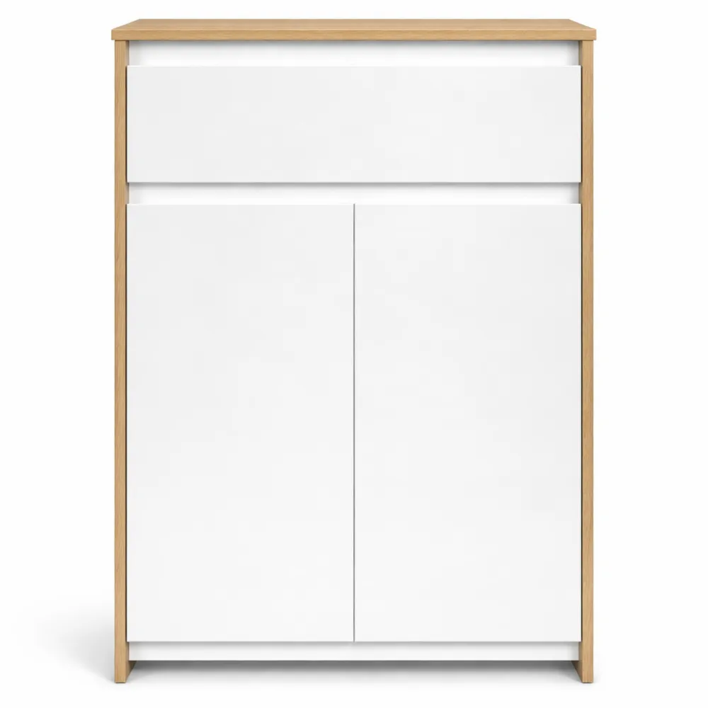 Armoire de Salle de Bain Moderne avec Tiroir et Double Porte