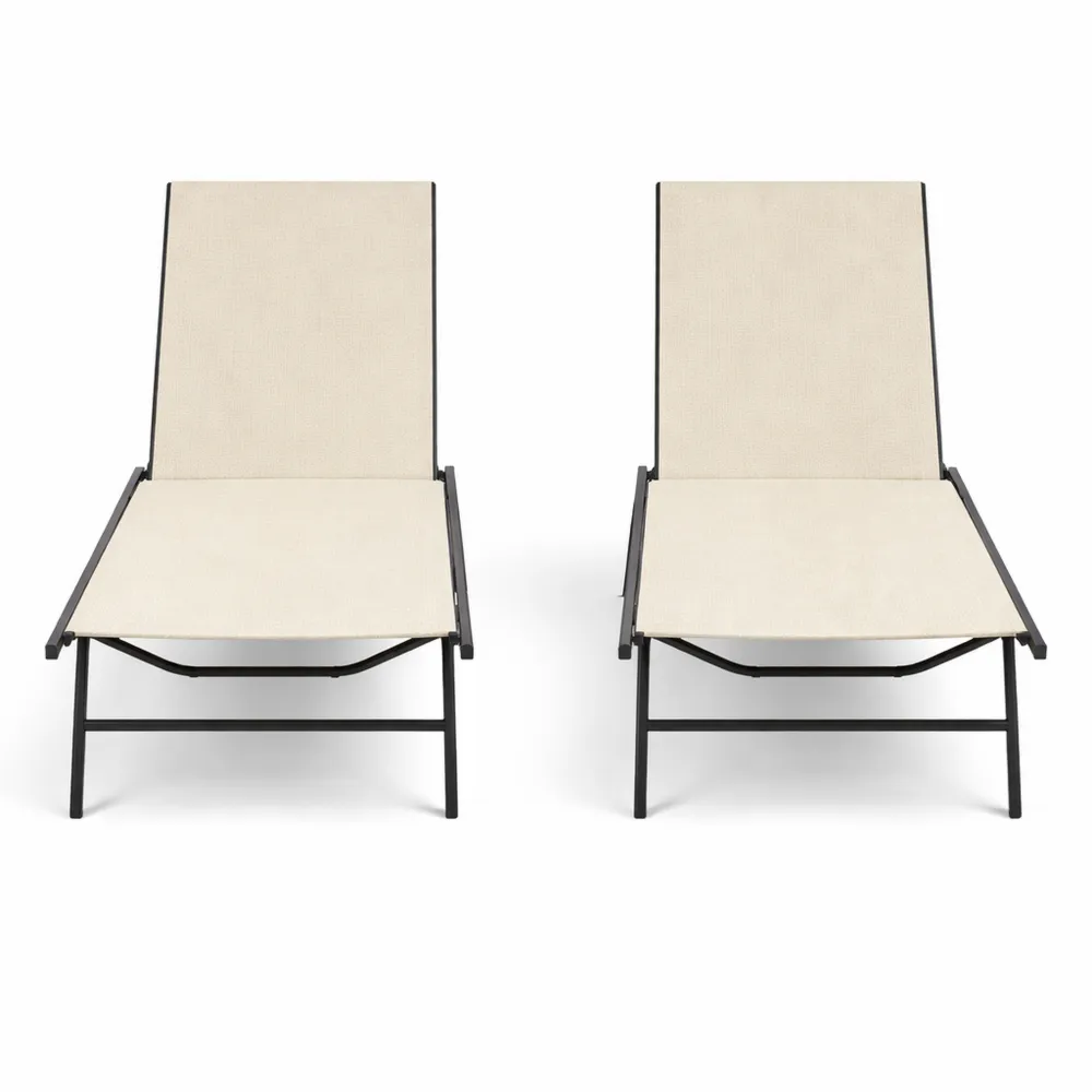 Chaise Longue Pliante Inclinable pour Extérieur, Jardin et Piscine