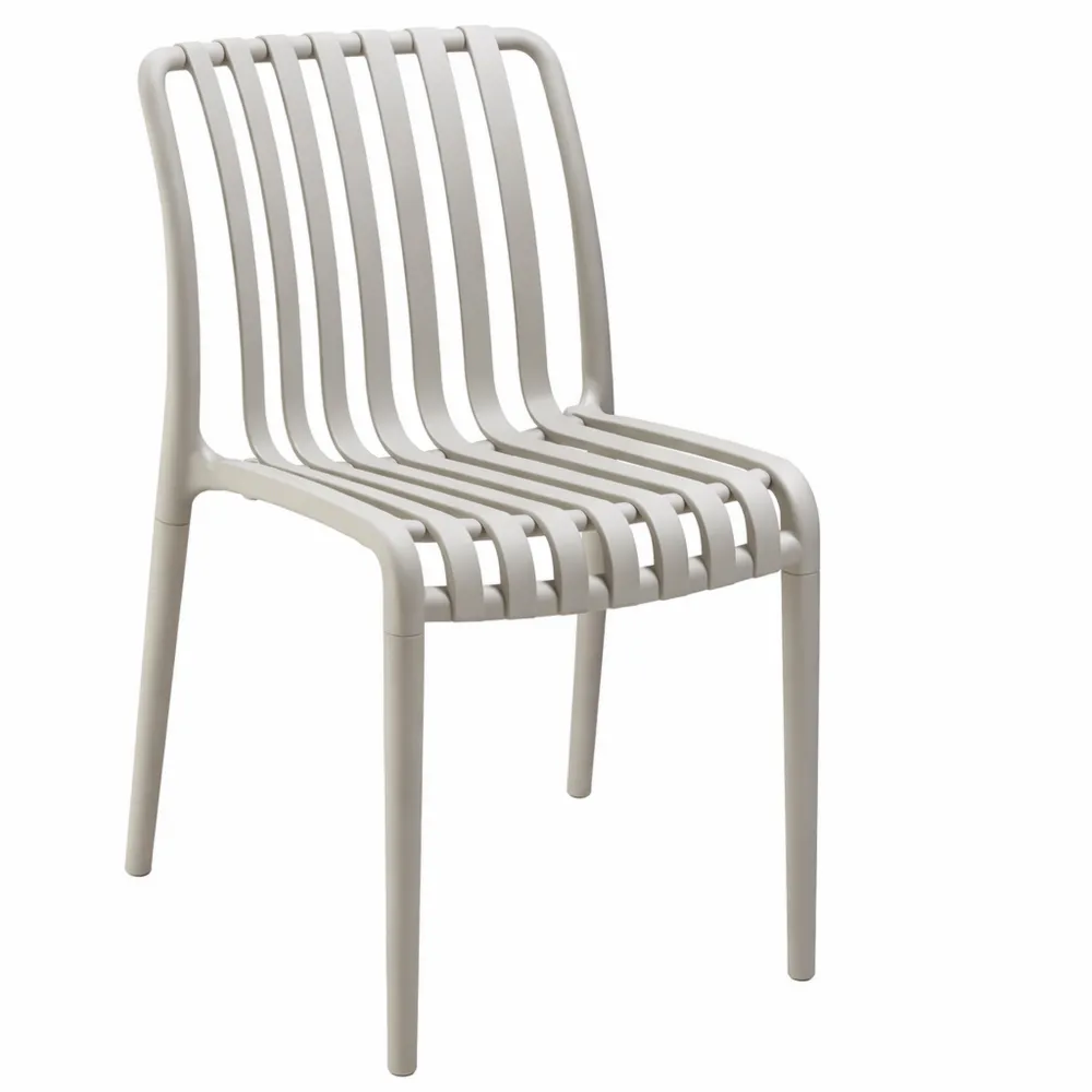 Ensemble de 6 chaises de terrasse empilables, résistantes aux intempéries