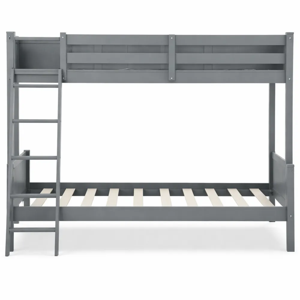 Lit mezzanine avec couchages multiples gris-Woodbrookx
