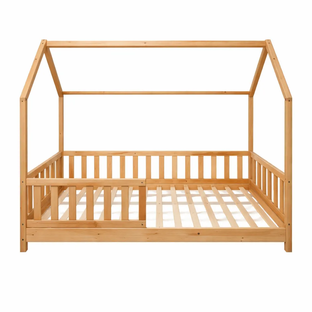 Lit cabane pour enfant en bois de 90x190 cm-Woodbrookx