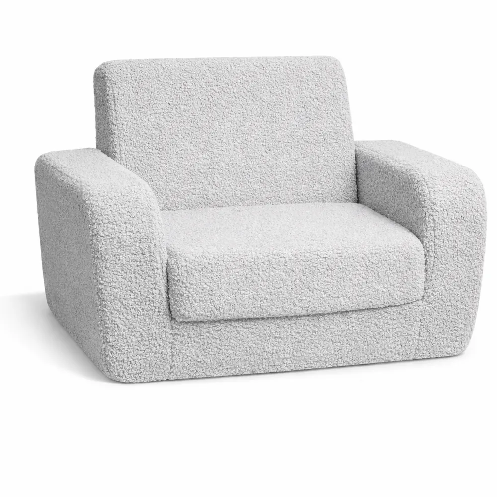 Fauteuil Enfant Convertible en Tissu Sherpa-Woodbrookx