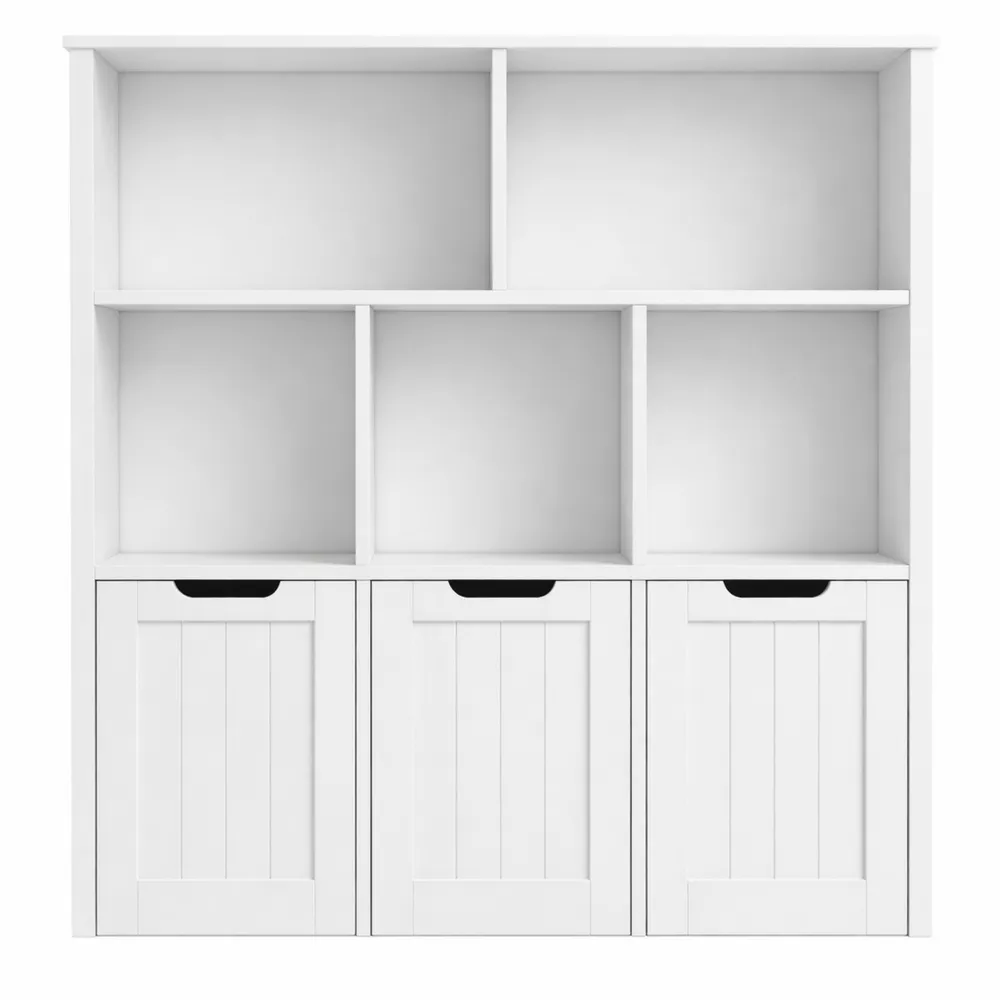 Armoire de Rangement Enfant avec Étagères et Tiroirs-Woodbrookx