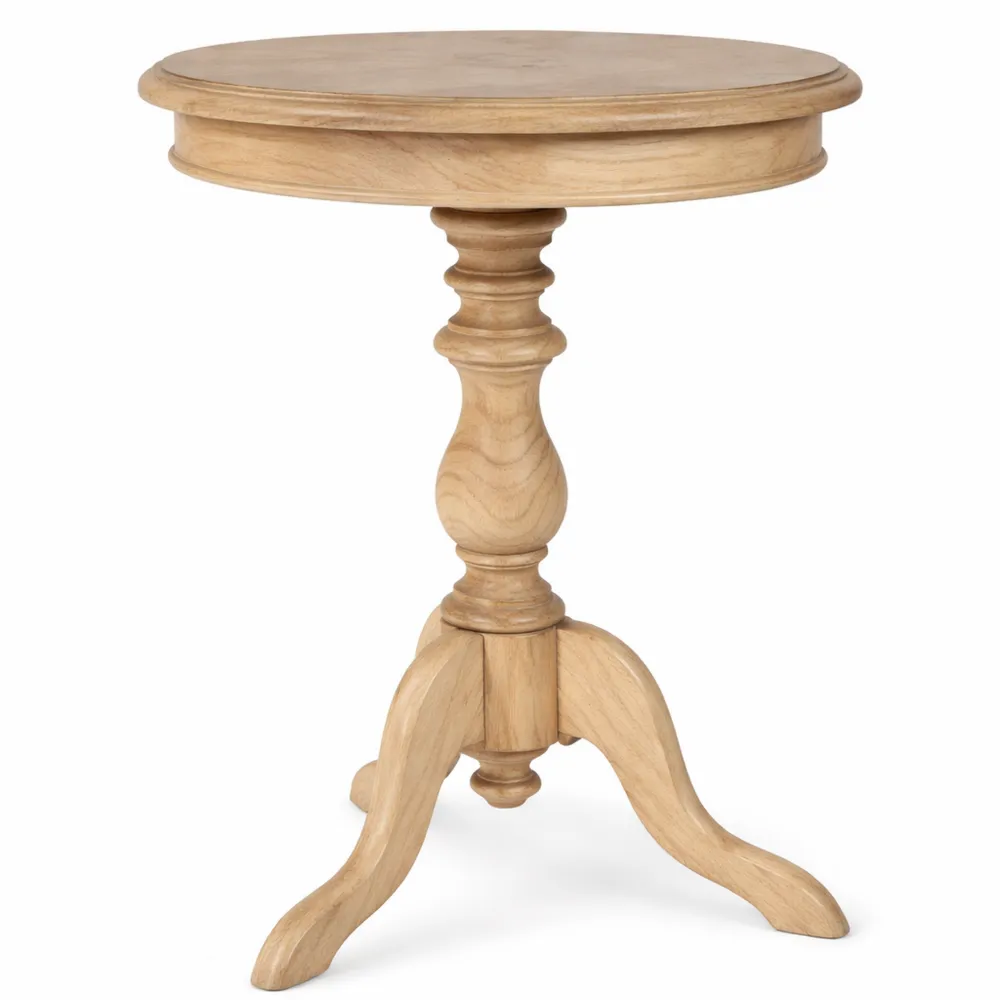 Table d'appoint ronde en bois pour salon et salle à manger, 50 cm de diamètre-Timbercre
