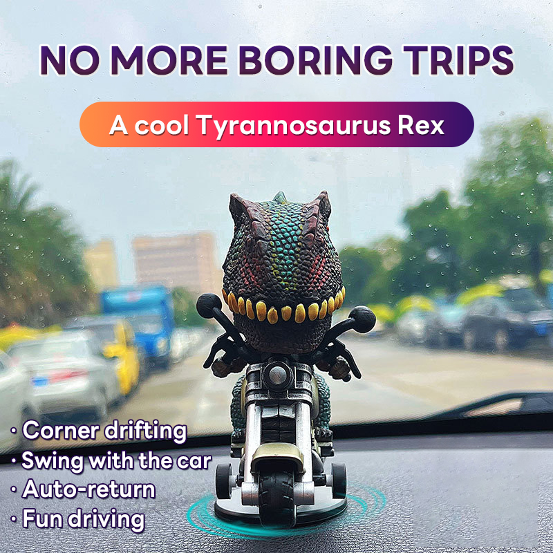 Feel the Drift! Harley Dino Dashboard Buddy — Moves as You Turn, Pure Fun on the Road