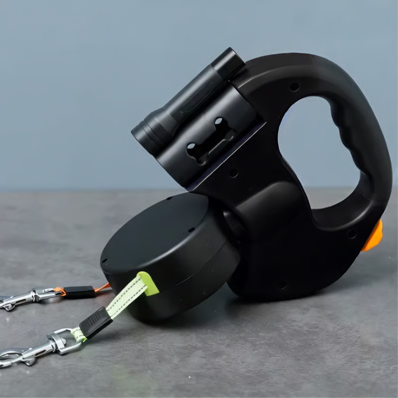 Dual Dog Leash with Tangle-Free swivel