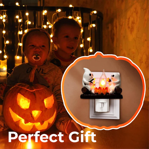 Last Day 50% OFF - Spooky and Cute Bonfire Ghost Night Light