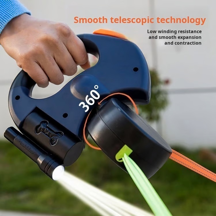 Dual Dog Leash with Tangle-Free swivel