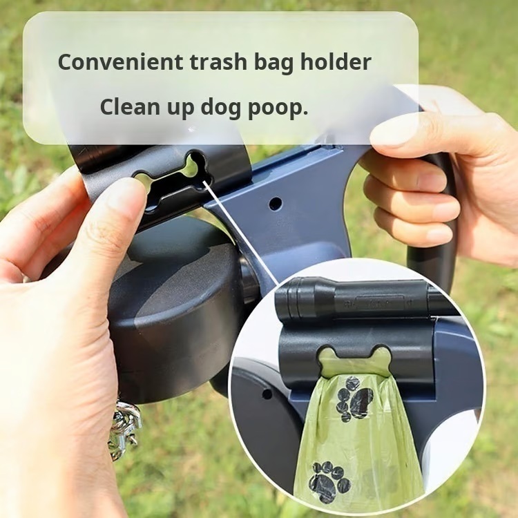Dual Dog Leash with Tangle-Free swivel