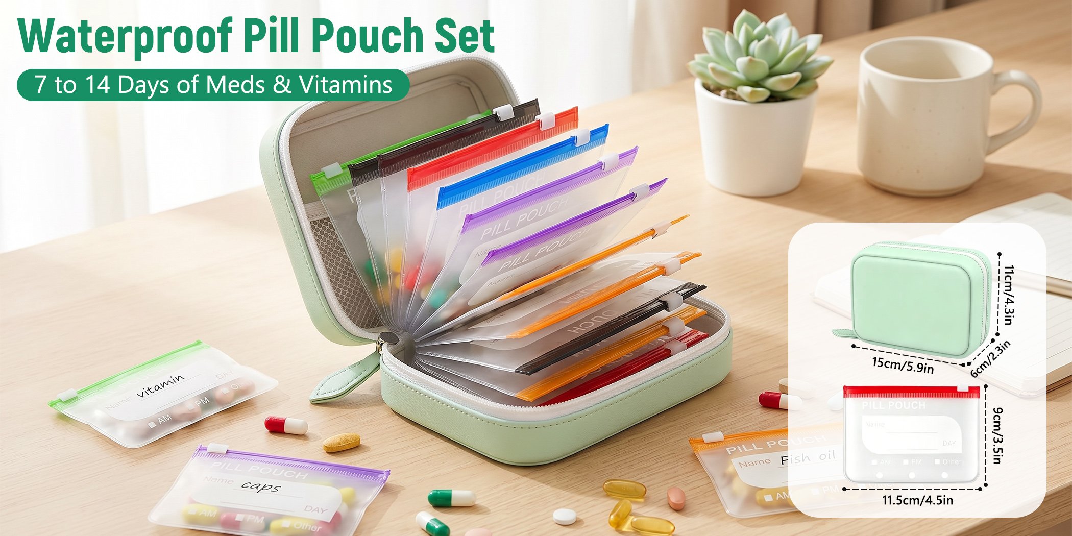Travel pill organizer hero image