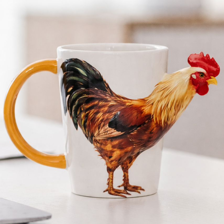 Personalized Wildlife Coffee Cup 🦩🦁🦓🐘