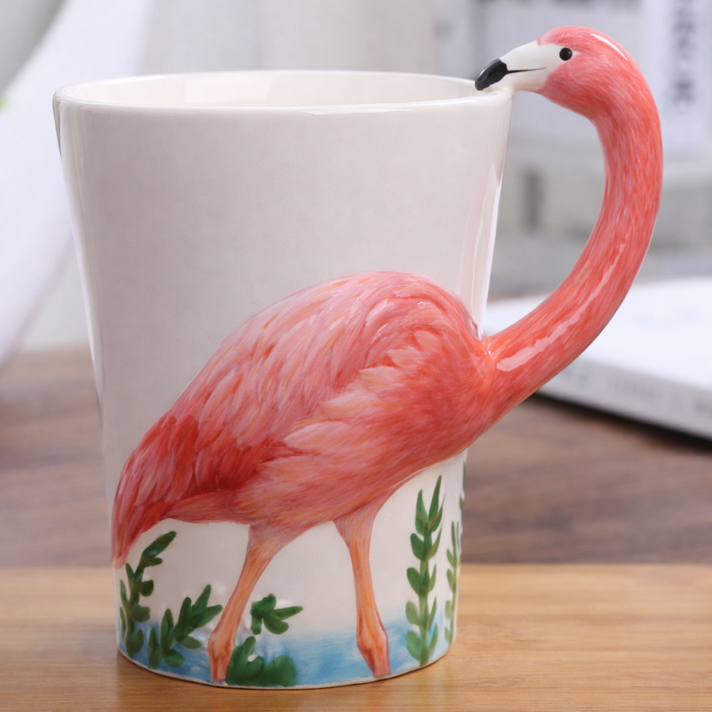 Personalized Wildlife Coffee Cup 🦩🦁🦓🐘