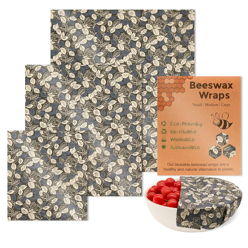 Beeswax Food Wraps: Honey Bees Set of 3