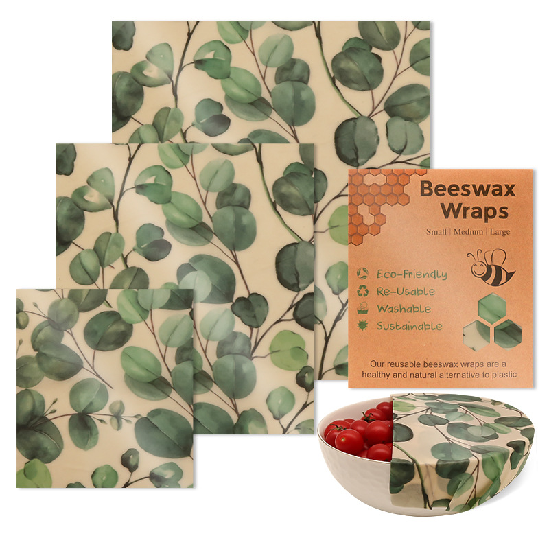 Beeswax Food Wraps: Honey Bees Set of 3