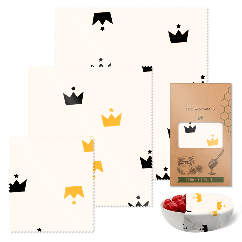 Beeswax Food Wraps: Honey Bees Set of 3