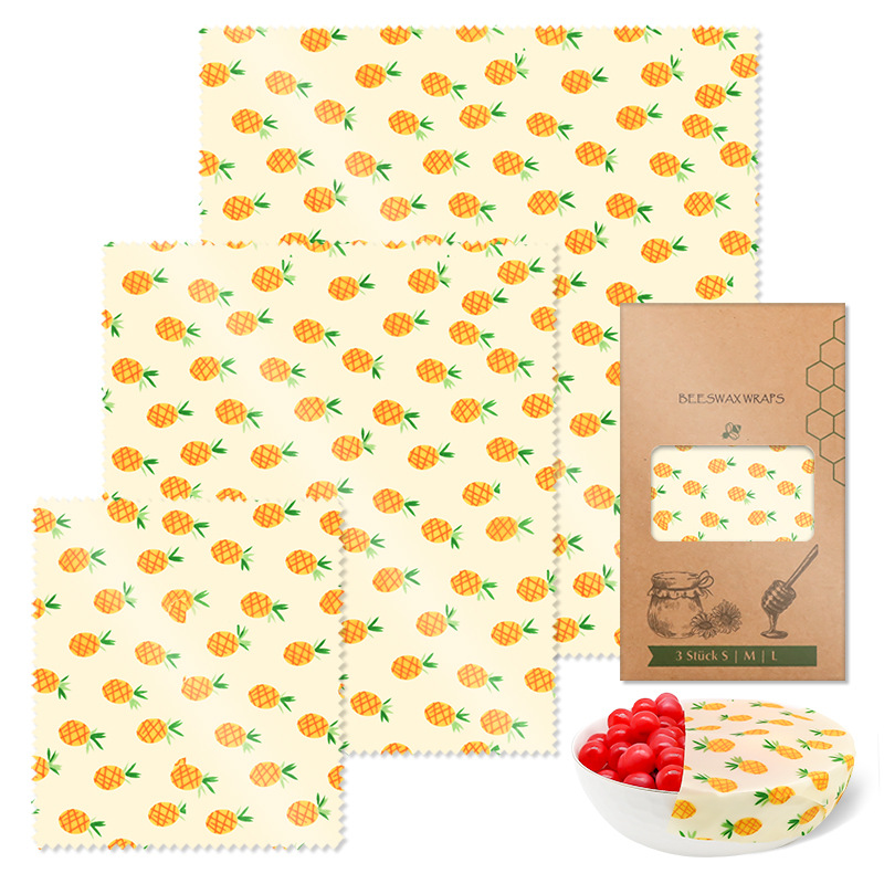 Beeswax Food Wraps: Honey Bees Set of 3