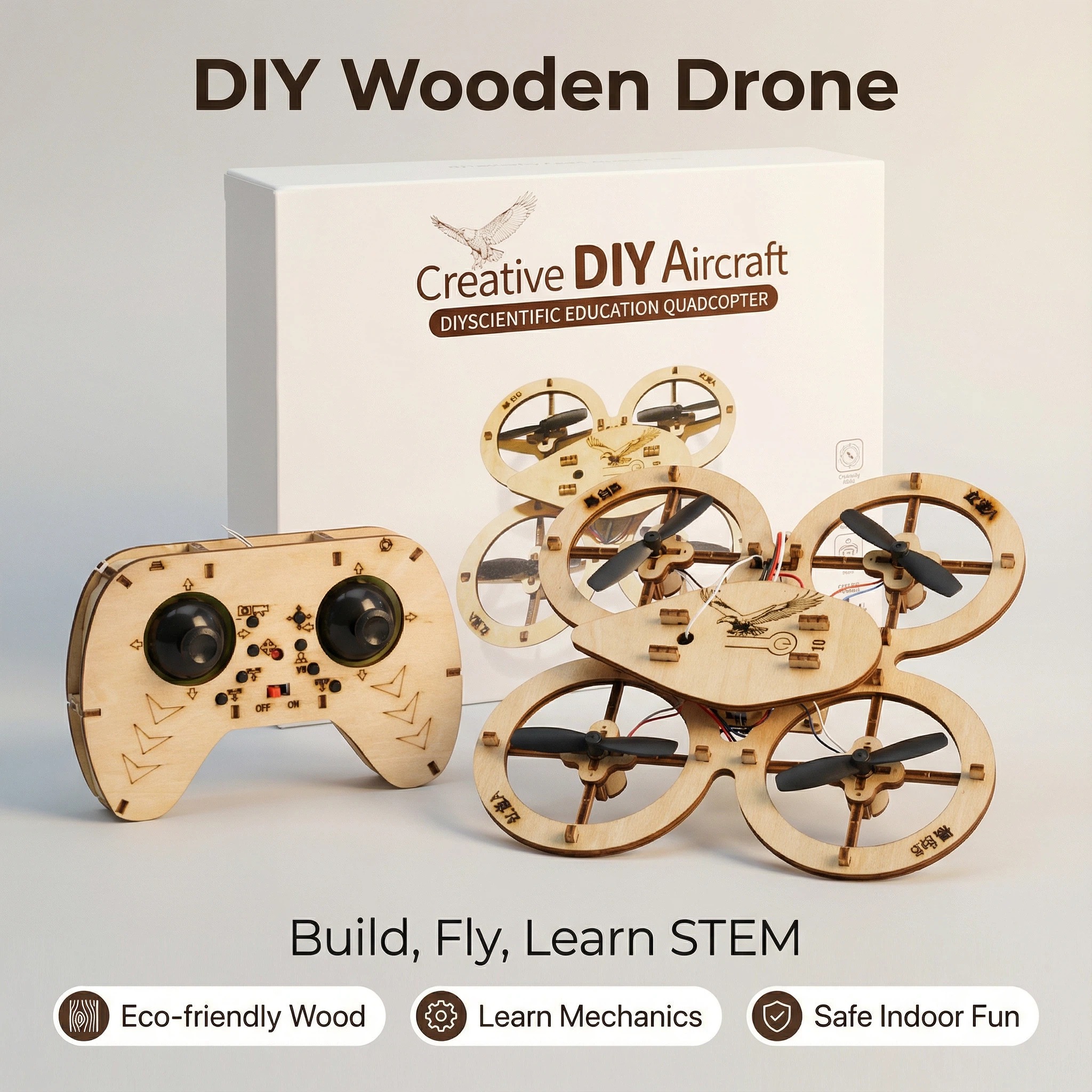 DIY Wooden Drone Building Kit